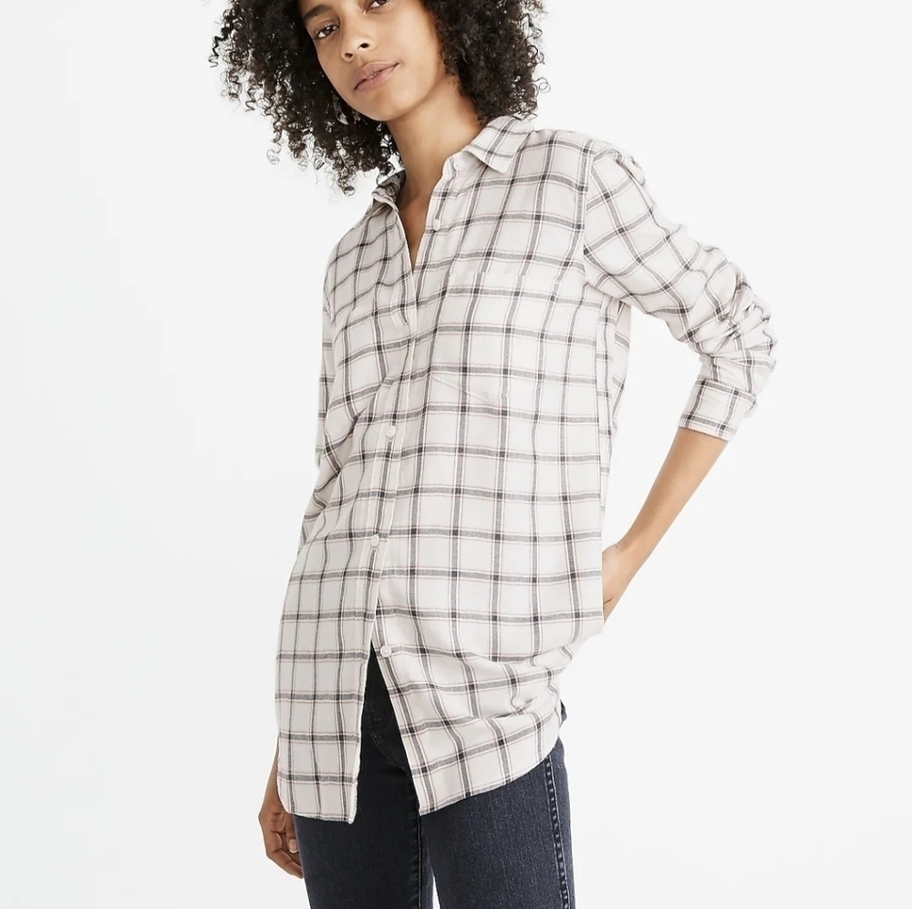 Madewell Classic Ex-Boyfriend Shirt in Porte Plaid